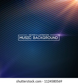 Music abstract background blue. Equalizer for music, showing sound waves with music waves, music background equalizer vector concept. Eps10 vector illustration.