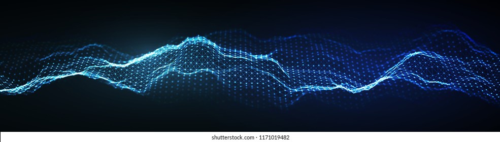 Music abstract background blue. Equalizer for music, showing sound waves with music waves, music background equalizer vector concept.