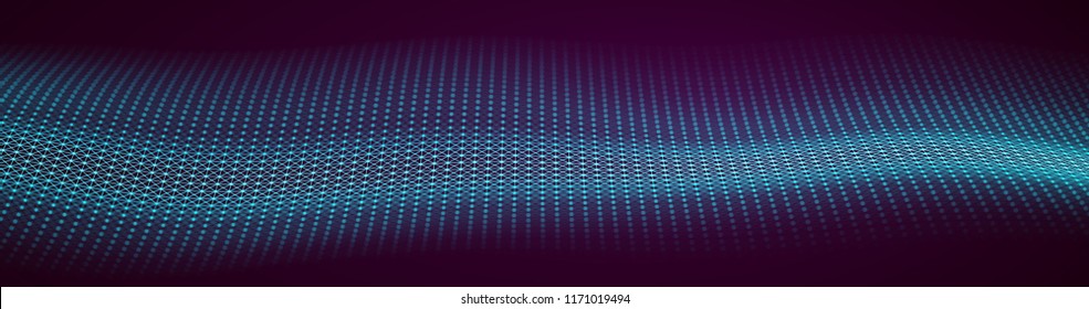 Música de fondo abstracto azul. Ecualizador para la música, mostrando ondas de sonido con ondas de música, concepto de vector de ecualizador de fondo de música.