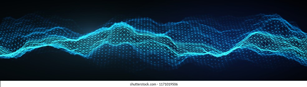 Music abstract background blue. Equalizer for music, showing sound waves with music waves, music background equalizer vector concept.