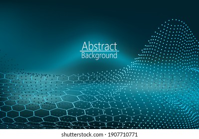 Música de fondo abstracto azul. Ecualizador para la música, mostrando ondas sonoras con ondas musicales. Ilustración del vector
