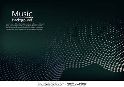 Música de fondo abstracto azul. Ecualizador para la música, mostrando ondas sonoras con ondas musicales, concepto de ecualizador de fondo musical. Ilustración del vector
