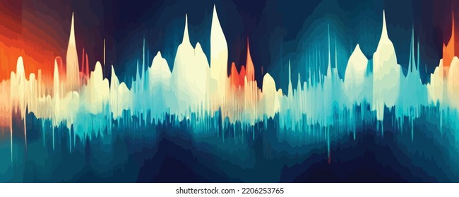 music abstract background blue. Equalizer for music