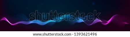 Music abstract background. Equalizer for music, showing sound waves with musical waves, the concept of a music equalizer vector.