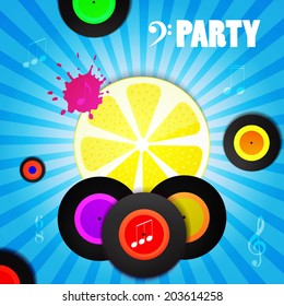 Music abstract background. Vector illustration