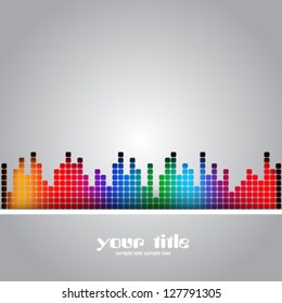 music abstract colored background