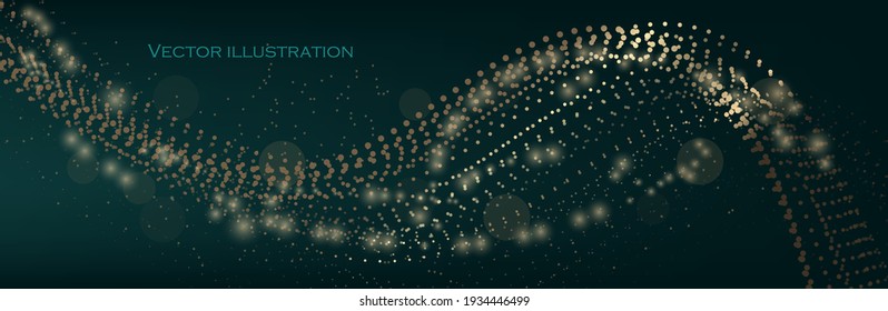 Music abstract dark background. Equalizer for music, showing sound waves with music waves, music background equalizer vector concept. Vector illustration EPS10.