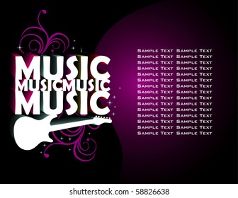 Diseño abstracto de música