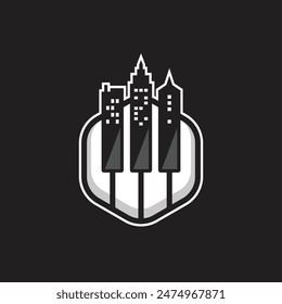 music abstract logo modern style