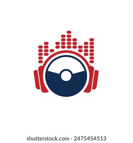music abstract logo modern style