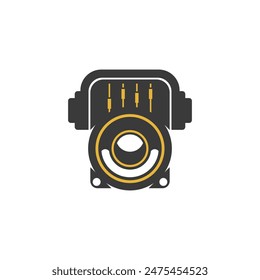 music abstract logo modern style