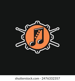 music abstract logo modern style