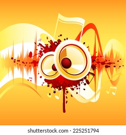 Music abstract vector background