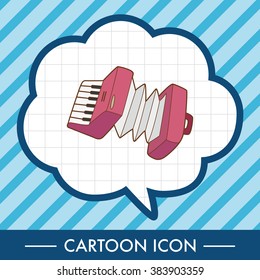 music Accordion theme elements vector,eps
