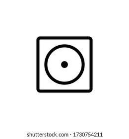 Music album icon illustration isolated vector sign symbol