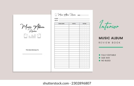 Music Album Review Kdp Interior Template