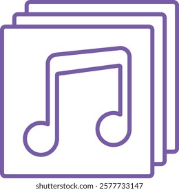 Music Album vector icon. Can be used for printing, mobile and web applications.