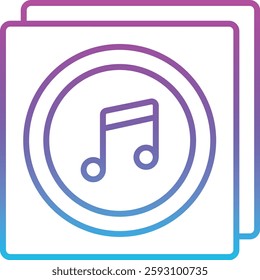 Music Album vector icon. Can be used for printing, mobile and web applications.