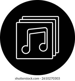 Music Album vector icon. Can be used for printing, mobile and web applications.