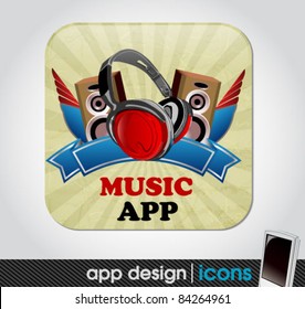 music app icon for mobile devices