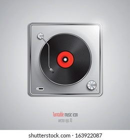 Music app icon. Vector