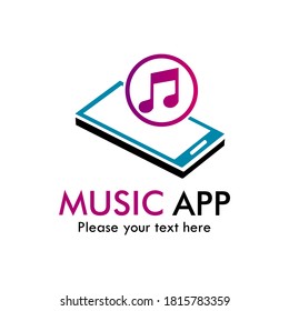 Music app  symbol logo template illustration