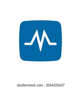 Music app technology vector logo design