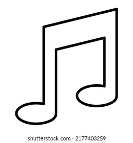 Icono vectorial de aplicación musical. Se puede usar para imprimir, móviles y aplicaciones web.