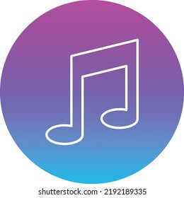 Icono vectorial de aplicación musical. Se puede usar para imprimir, móviles y aplicaciones web.