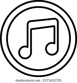 Music App vector icon. Can be used for printing, mobile and web applications.