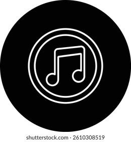 Music App vector icon. Can be used for printing, mobile and web applications.