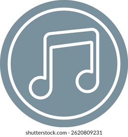 Icono de Vector de App de música. Se puede utilizar para aplicaciones de impresión, móviles y de Web.