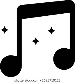 Ícone de vetor do Music App. Pode ser usado para impressão, aplicativos móveis e da Web.