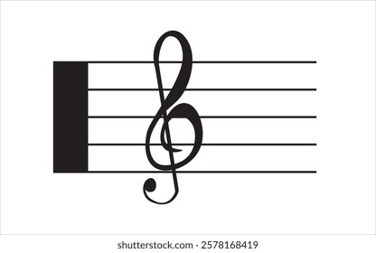 Music arrangement icon in flat style