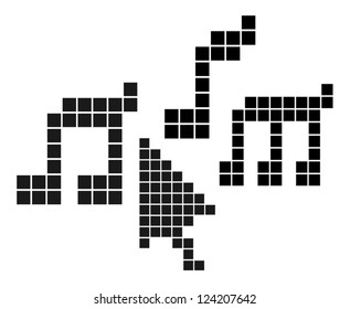 Music arrow pixel
