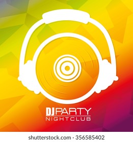 Music art graphic design, vector illustration eps10