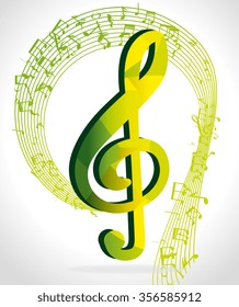 Music art graphic design, vector illustration eps10
