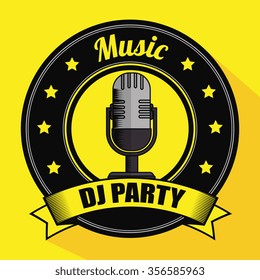 Music art graphic design, vector illustration eps10