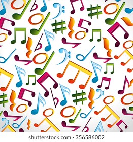 Music art graphic design, vector illustration eps10