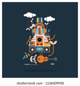Music Artwork Poster Illustration