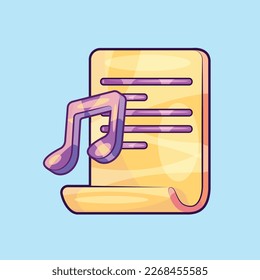 Music Audio File Document Illustration Vector
