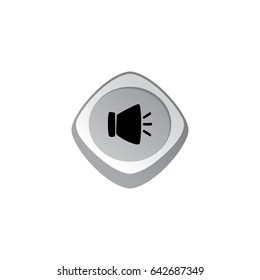 music audio glossy color app icon button game asset theme vector art