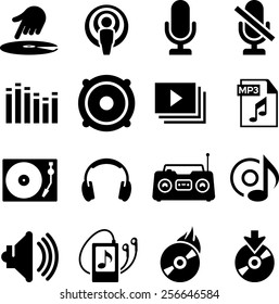 Music and audio icons