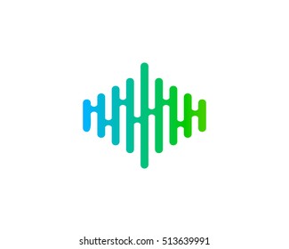 Music Audio Logo Design Template Element