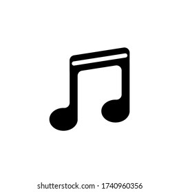 music audio melody note icon vector