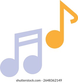 Musik Audio Sound Symbol Vektorgrafik, flach