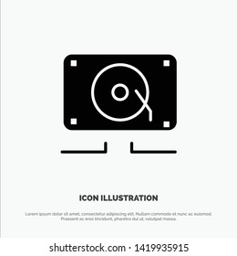 Music, Audio, Speaker, Loud Solid Black Glyph Icon