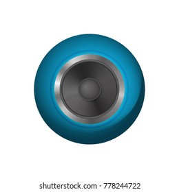 Music audio speakers. Loudspeaker vector illustration. Icon audio system.