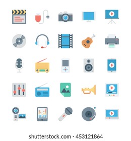 Music, Audio, Video, Cinema, Multimedia Vector Icons 1