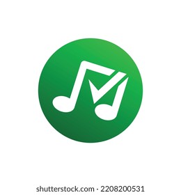 Music audio wave logo template design vector icon illustration